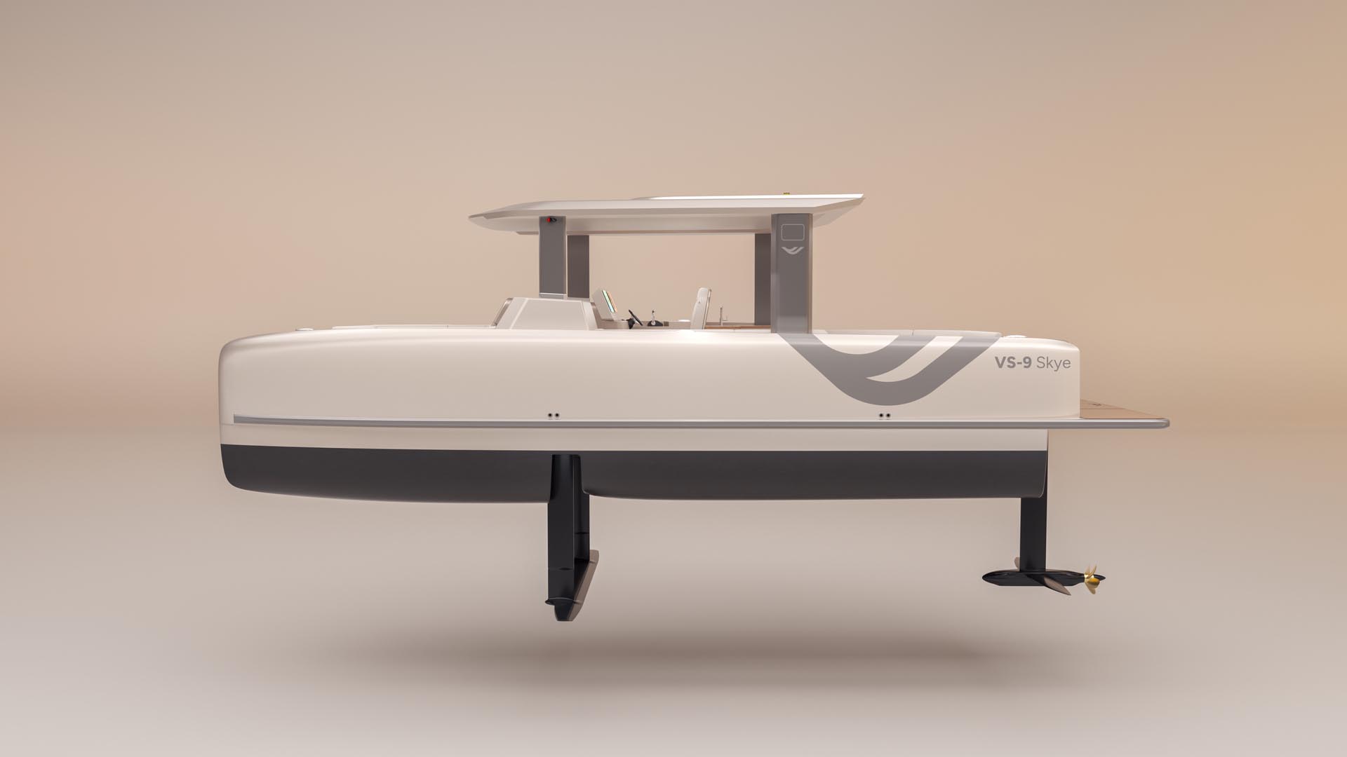 Vessev Unveils the VS–9 Skye Electric Hydrofoiling Yacht
